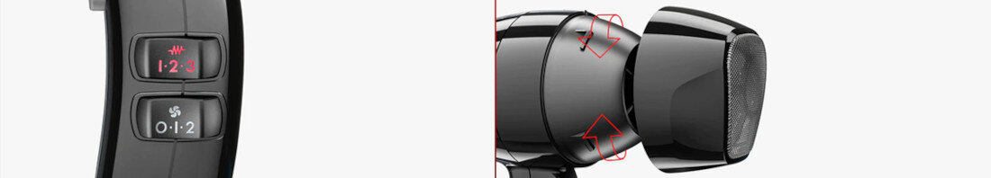 Suszarka VALERA 561.08/I Excel 2000 Ionic Możliwości stylizacji ustawienia przepływ powietrza temperatura funkcja chłodzenia wyjmowany filtr wąska dysza koncentrująca moc