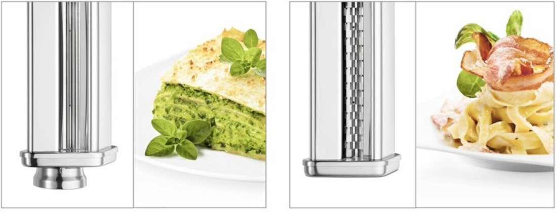 Przystawki do makaronu lasagne i tagiatella BOSCH MUZ5PP1 do robotow MUM5 latwe czyszczenie nieprzywierajaca powloka prosty ergonomiczny ksztalt