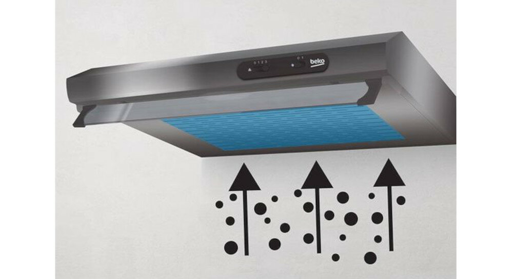 Okap BEKO CFB 5310 W filtr przeciwtłuszczowy