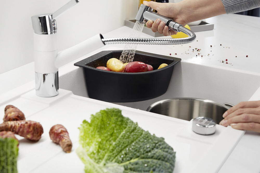 BLANCO zlewozmywak wbudowany montaż blat kuchenny otwór silgranit granit łatwe czyszczenie kamień