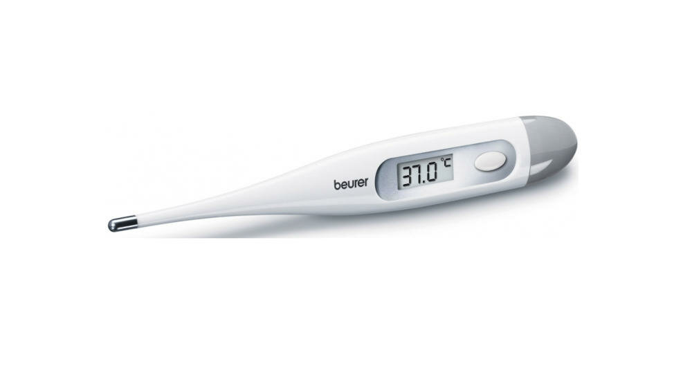 BEURER-FT-09 termometr w każdej sytuacji temperatura najmłodsi alarm zapamiętanie kontrola wyświetlacz sygnał dźwiękowy bezpieczny model rtęć szkło wodoodporny czystość