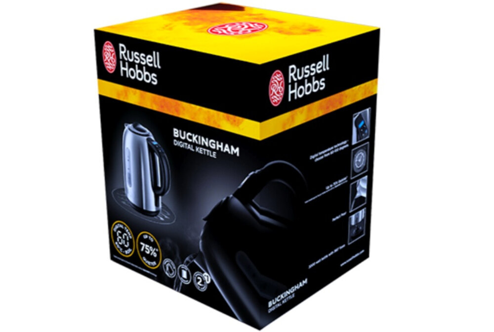 Czajnik RUSSELL HOBBS Buckingham 21040-70 wyposazenie akcesoria zestaw komplet czajnik podstawka instrukcja obslugi