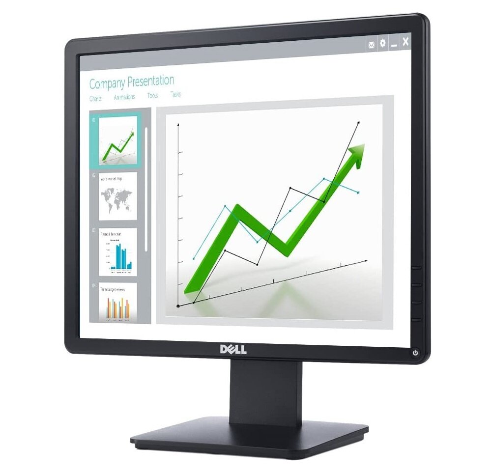 Monitor DELL E1715S 17 1280x1024px - wygląd ogólny zużycie energii funkcjonalność