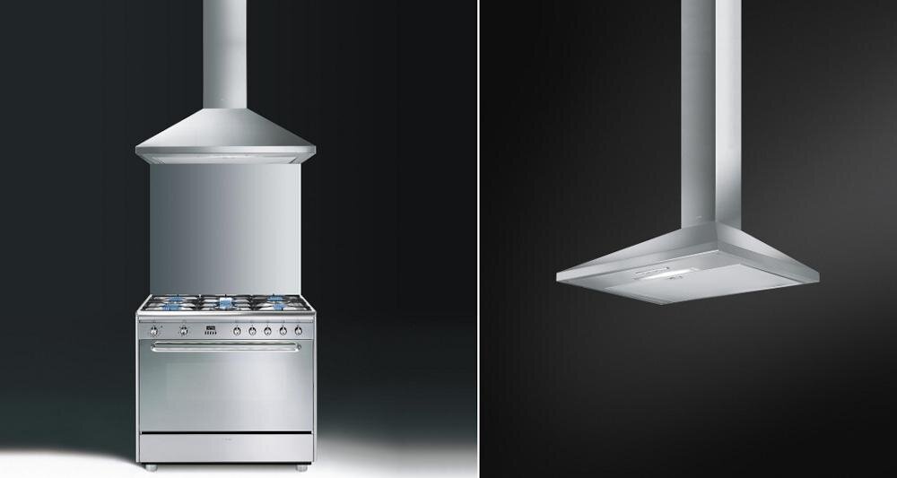 SMEG KD9XE okap luksus nowoczesny kształt klasa styl elegancja technologia funkcjonalność