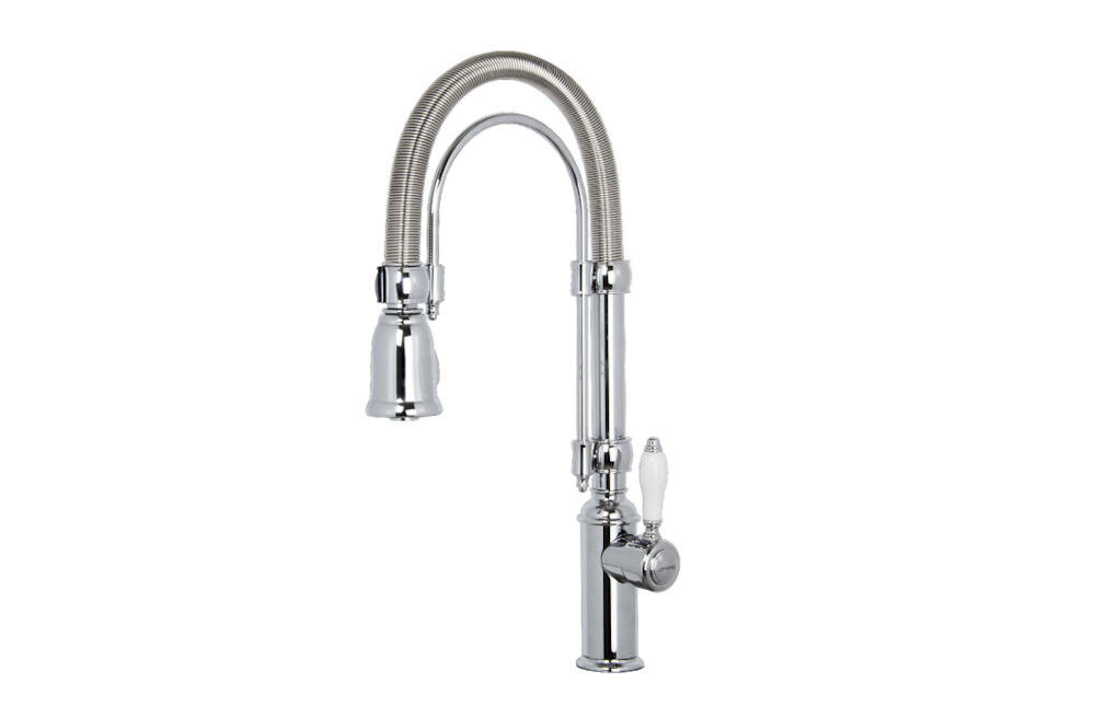 SMEG MIDR7CR-2 obrotowa wylewka bateria kuchenna stojąca nowoczesny styl kuchnia elastyczna jednodźwigniowa funkcjonalność