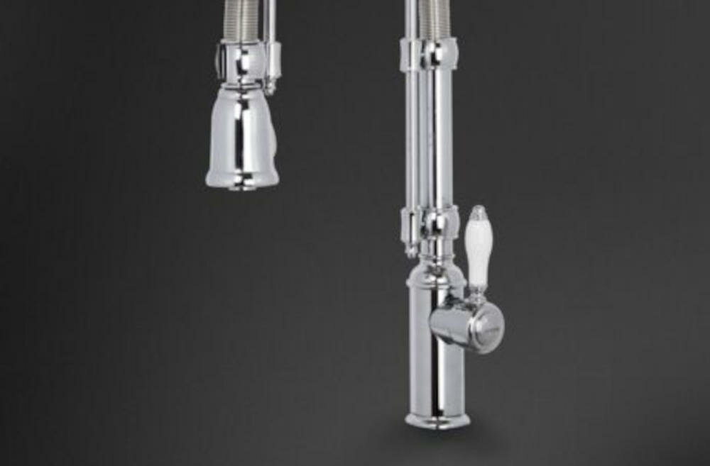 SMEG MIDR7CR-2 obrotowa wylewka bateria kuchenna stojąca nowoczesny styl kuchnia elastyczna jednodźwigniowa funkcjonalność