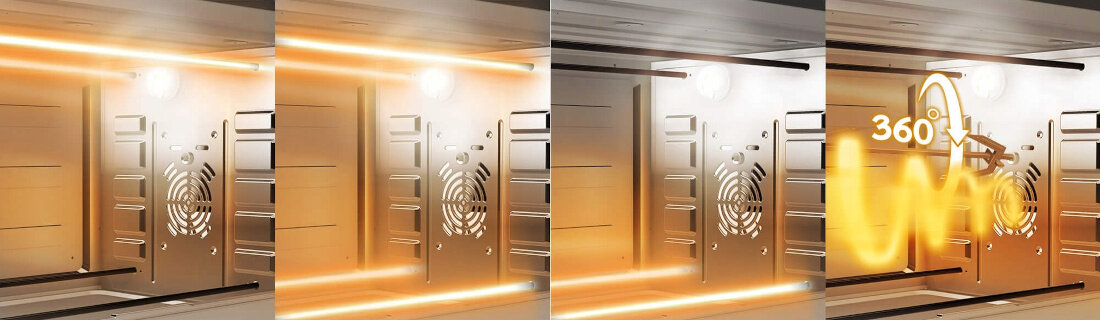 Mini piekarnik TURBOTRONIC TT-EVS38 Srebrny Równomierne rozprowadzanie ciepła Górne i dolne grzałki termoobieg