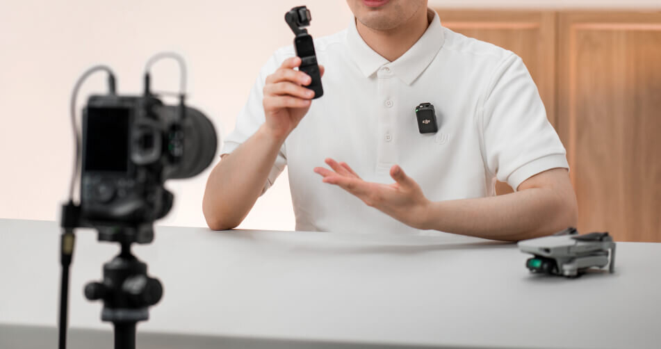 System bezprzewodowy DJI Mic Basic mikrofon łączność jakość dźwięku transmisja