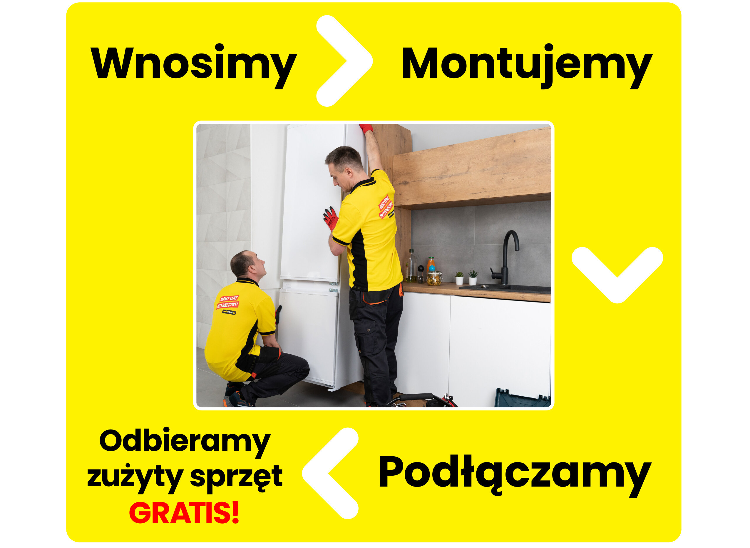 Lodówka zabudowa usługa