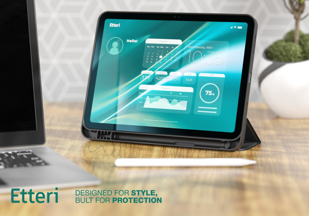 Etui ETTERI Tablet Case do Samsung Tab A9+ 2023 11- Czarny kv początek opisu