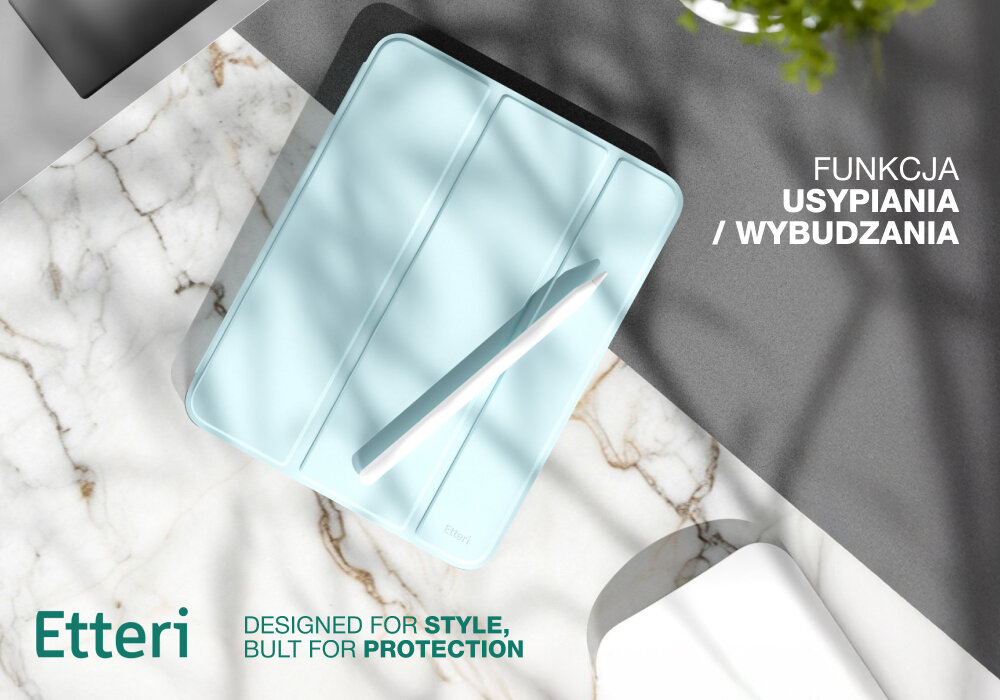 Etui ETTERI Tablet Case do Samsung Tab A9+ 2023 11- Ciemnoniebieski oszczędność energii, wygodne użytkowanie, funkcja Smart Sleep/Wake, tablet gotowy do działania
