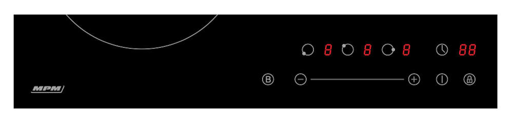 MPM-45-IM-07 sterowanie dotykowo ustawienia wskaźnik ciepło resztkowe timer poziom moc gotowanie przyjemność