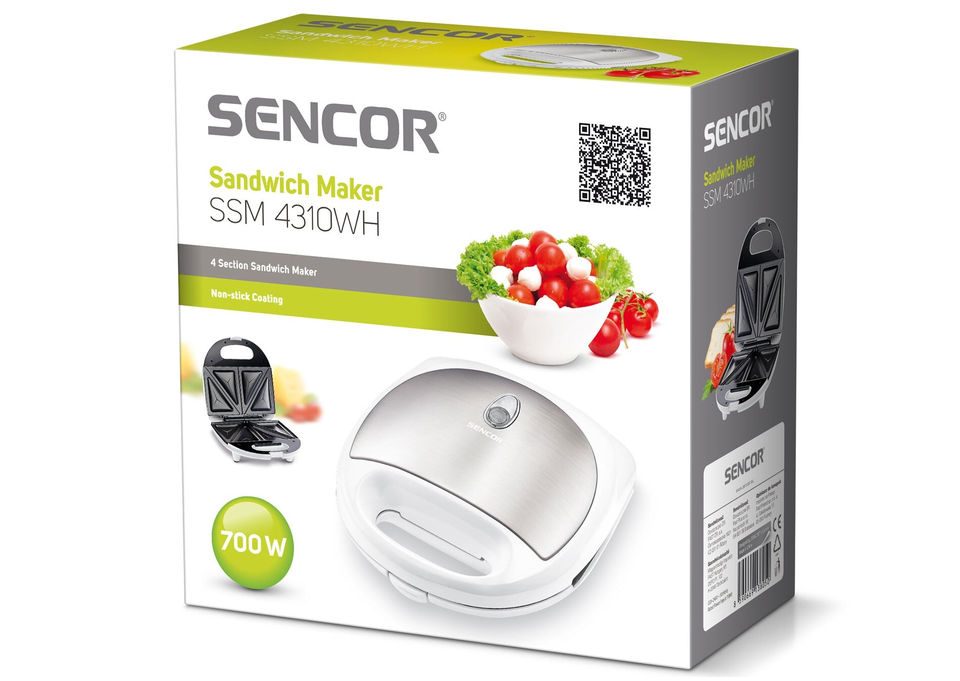 Opiekacz SENCOR SSM 4310WH wysoka jakość niezawodne działanie