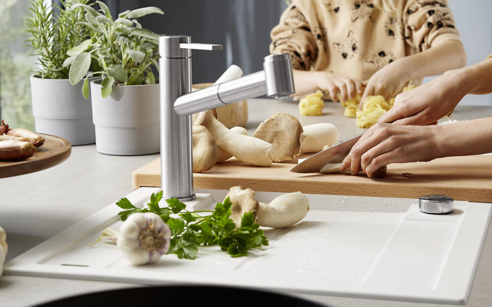 BLANCO zlewozmywak wbudowany montaż blat kuchenny otwór silgranit granit łatwe czyszczenie kamień