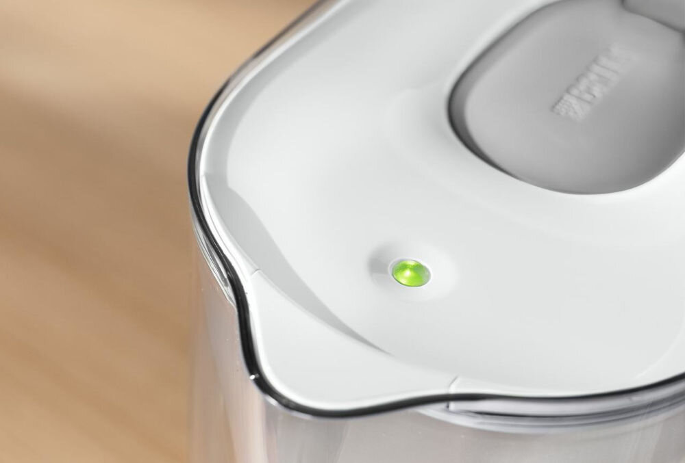 Dzbanek filtrujący BRITA Style XL Szary + 4 wkłady Maxtra Pro Pure Performance wskaźnik Ledowy monitorowanie stanu filtra czas użytkowania ilość zużytej wody optymalna efektywność filtracji pojemność 3,6 litra 2,3 l filtrowanej wody kompaktowe wymiary 25,9 x 27,3 x 13,5 cm wygoda przechowywania duża ilość wody