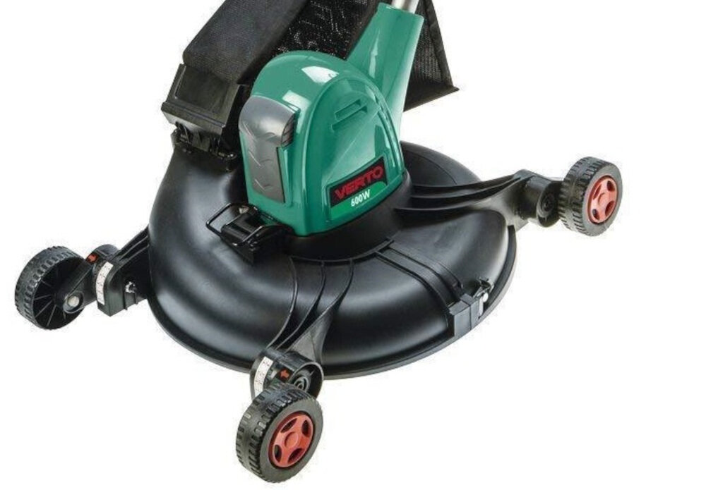 Podkaszarka elektryczna VERTO 52G548 silnik elektryczny moc znamionowa 600W napięcie 230V prędkość obrotowa 8800 obr/min
