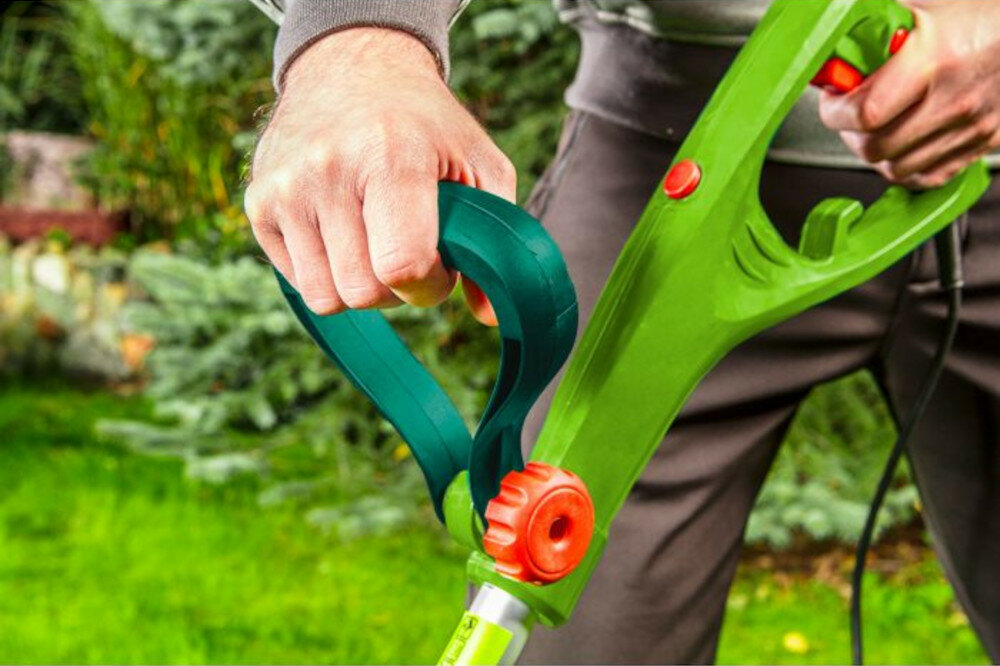 Podkaszarka elektryczna VERTO 52G548 uchwyt wygodny teleskopowy