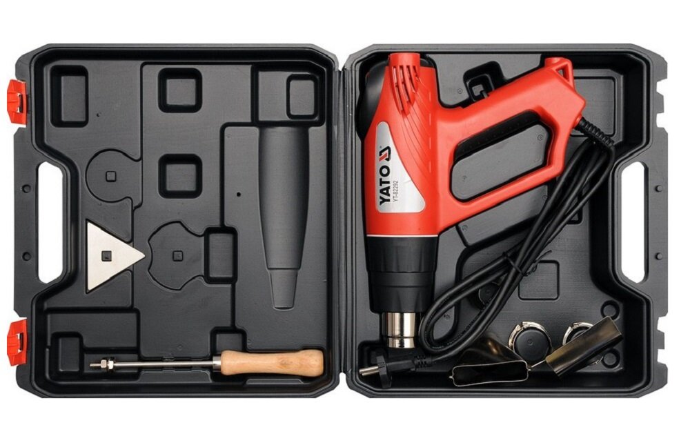 Opalarka YATO YT 82292 Wygodne przechowywanie walizka dokumentacja