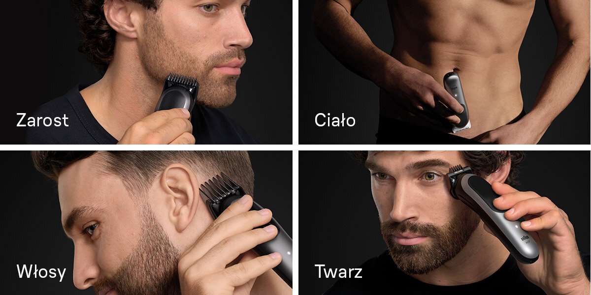 Trymer BRAUN Multigroom Seria 7 AIO7580 zarost ciało włosy twarz