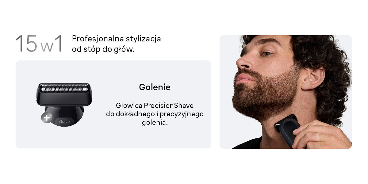 Trymer BRAUN Multigroom Seria 7 AIO7580 15w1 profesjonalna stylizacja od stóp do głów golenie głowica precisionshave do dokładnego i precyzyjnego golenia