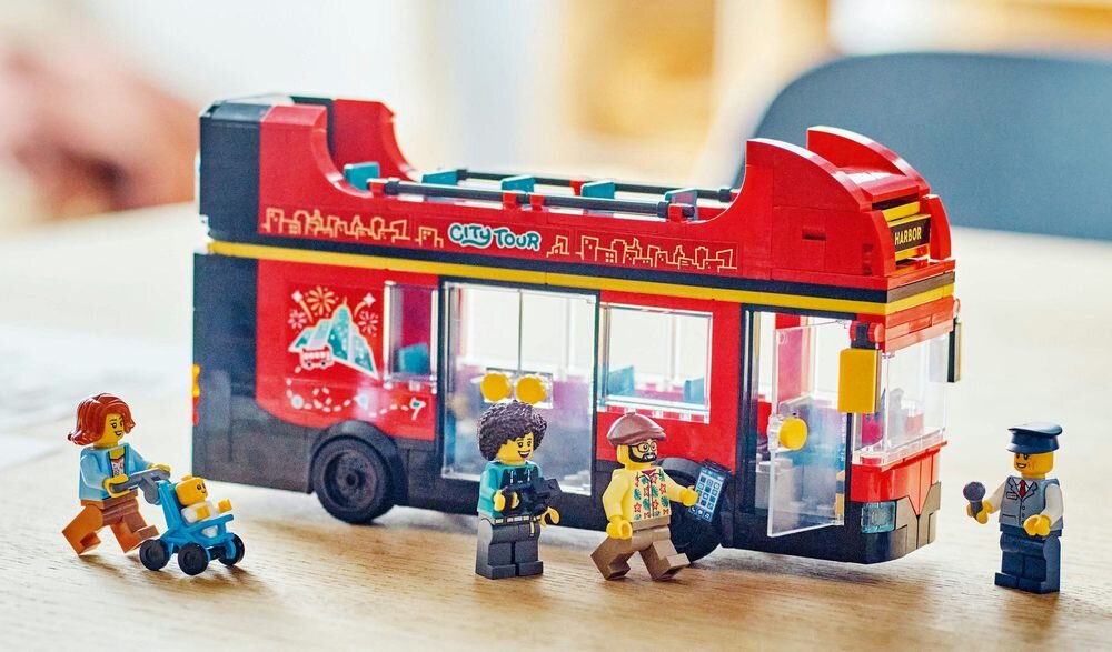 LEGO 60407 City Czerwony, piętrowy autokar opis