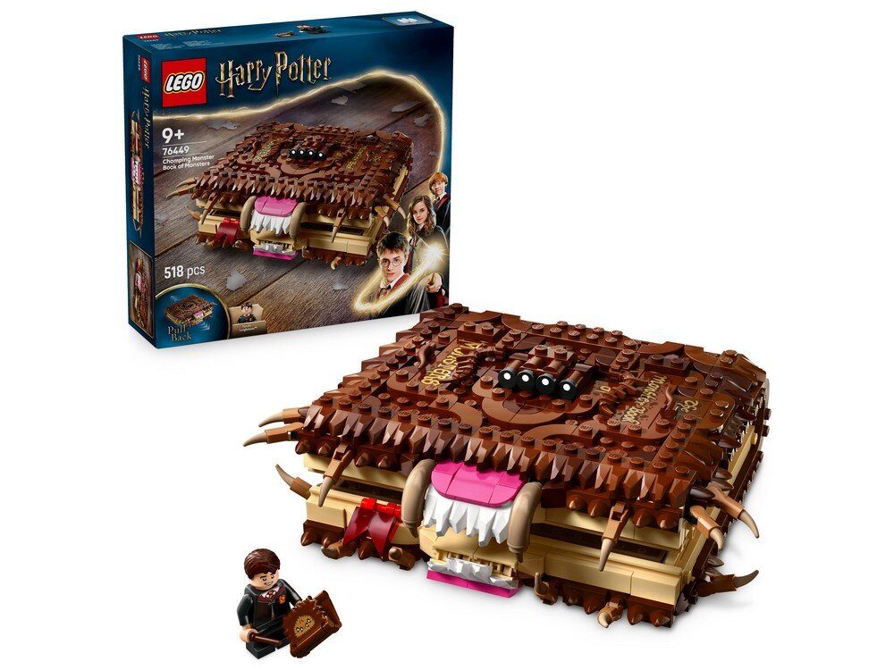 LEGO 76449 Harry Potter Potworna księga potworów z zębami Zestaw 