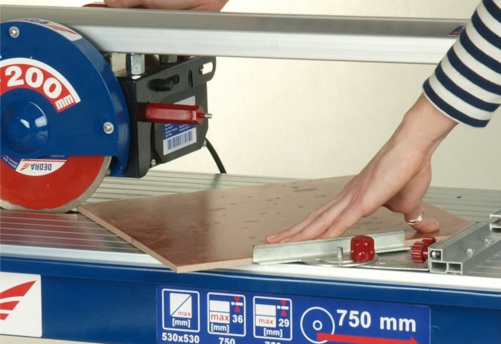 DEDRA-DED7827 przecinarka moc średnica tarcza otwór stół roboczy płytka cięcie karo tarcza diamentowa ciągła turbo