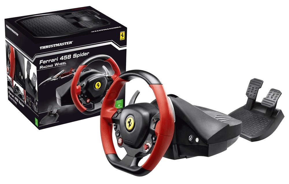Kierownica THRUSTMASTER F458 Spider łatwa w obsłudze plug and play manettino xbox guide d-pad