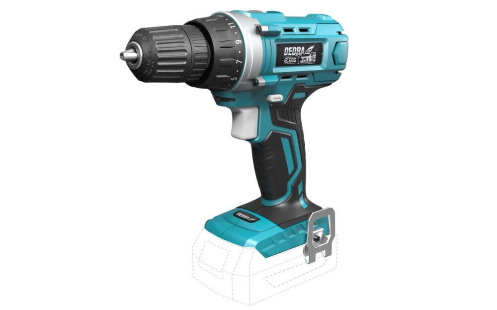 DEDRA-DED7015 wiertarka wkrętarka przekładnia diodowe ledy oświetlenie obroty prawa lewa strona