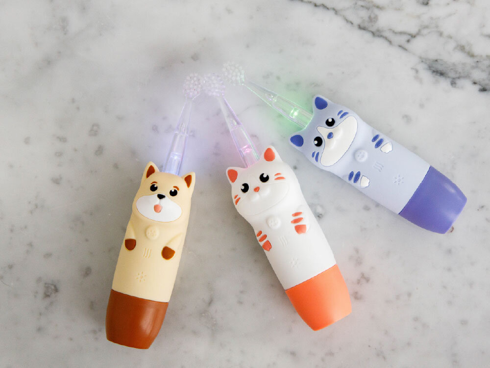 Szczoteczka soniczna fioletowy kotek