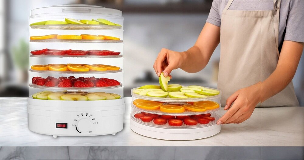 Suszarka do grzybów EXTRALINK Home + 6 Sit Biały kv początek opisu