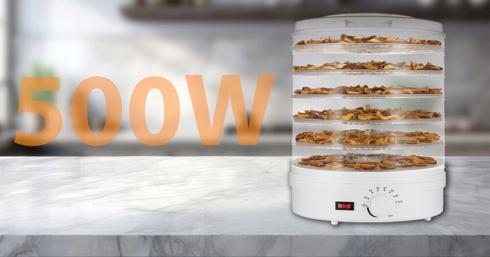 Suszarka do grzybów EXTRALINK Home + 6 Sit Biały sprawne działanie, termoobieg, dokładne suszenie