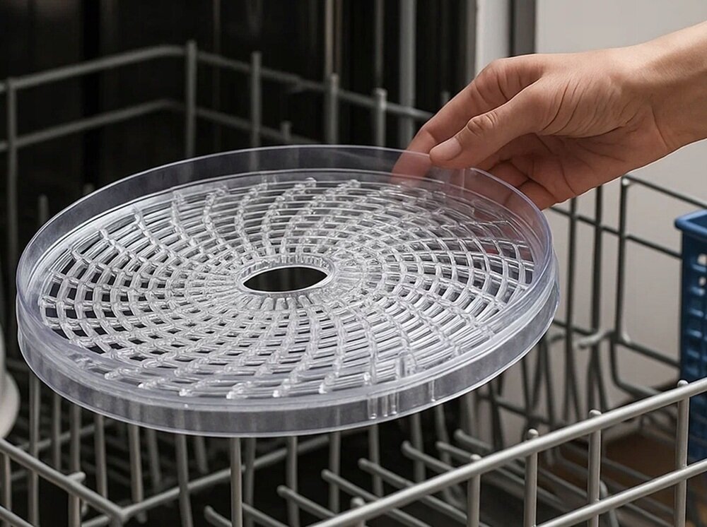 Suszarka do grzybów EXTRALINK Home + 6 Sit Biały tworzywo wolne od BPA, można myć w zmywarce, ochrona przed przegrzaniem