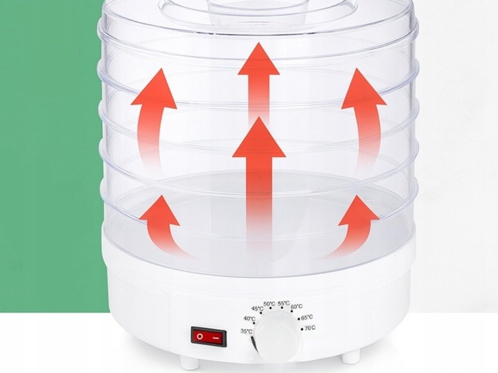 Suszarka do grzybów EXTRALINK Home + 5 Sit Biały ciche działanie, stabilna praca, wygodne rozwiązanie