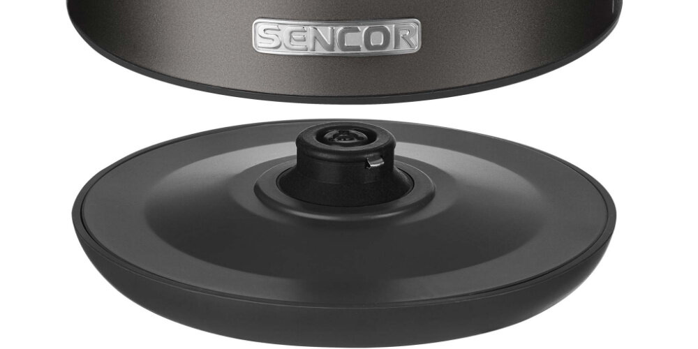 Czajnik SENCOR SWK 1228BK Środkowe złącze 360° podwójne zabezpieczenie ochrona przegrzanie automatyczne wyłączenie