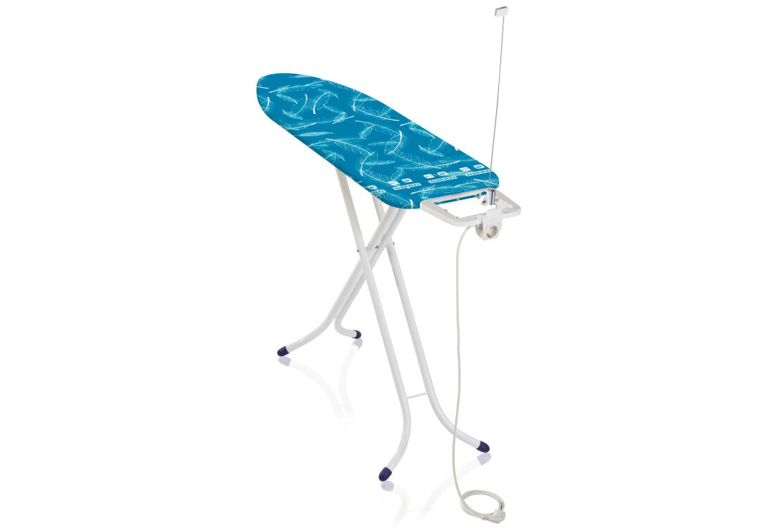 Deska do prasowania LEIFHEIT AirBoard Compact M Plus NF 120 x 38 cm Lekka i poręczna konstrukcja wykonanie z lekkiego tworzywa EPP ułatwienie składanie, rozkładanie i przenoszenie Pokrowiec Thermo Reflect wygładzone ubrania