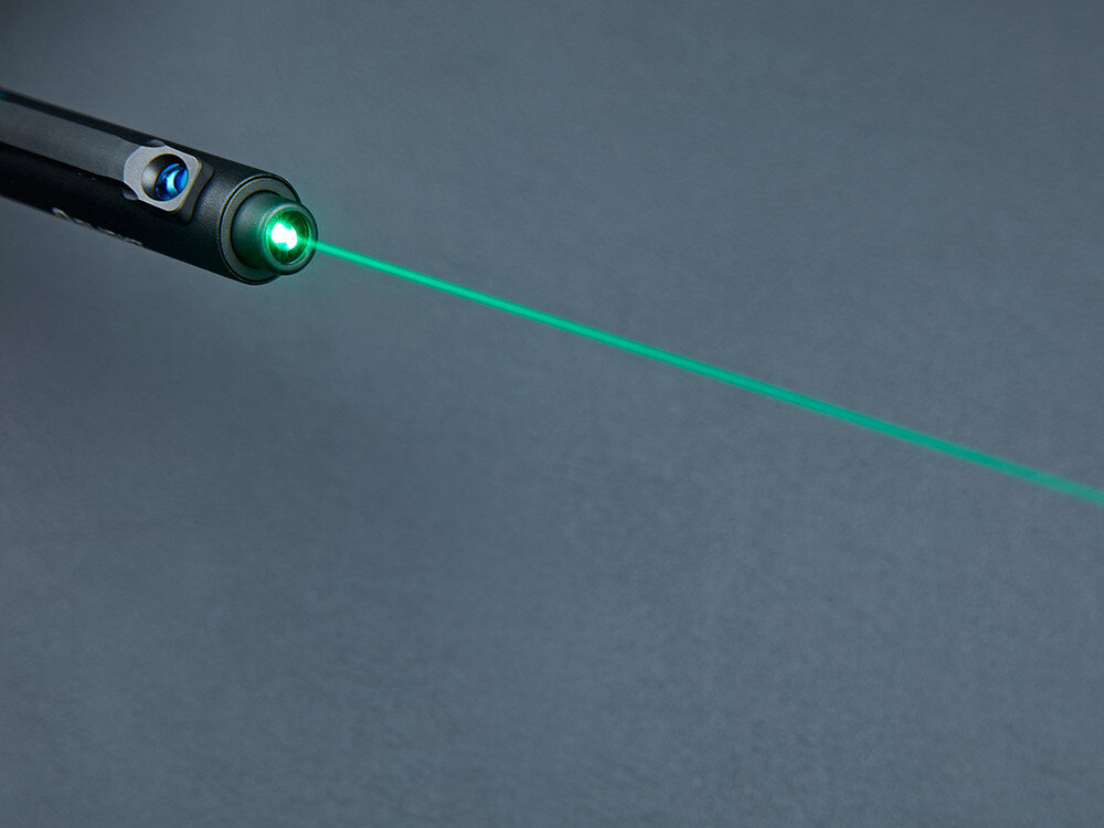 Latarka OLIGHT O'pen Glow OL001720 Czarny, zielony, laser, podświetlenie, końcówki, Zielony wskaźnik laserowy w długopisie O’Pen Glow