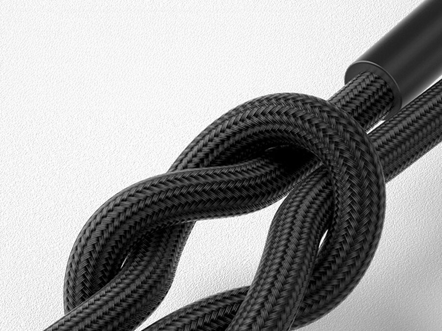 Kabel USB-C - USB-C 3MK Hyper Cable N-Series 60W 2 m Czarny bezpieczne i stabilne połączenie, solidny nylonowy splot, odporność na uszkodzenia