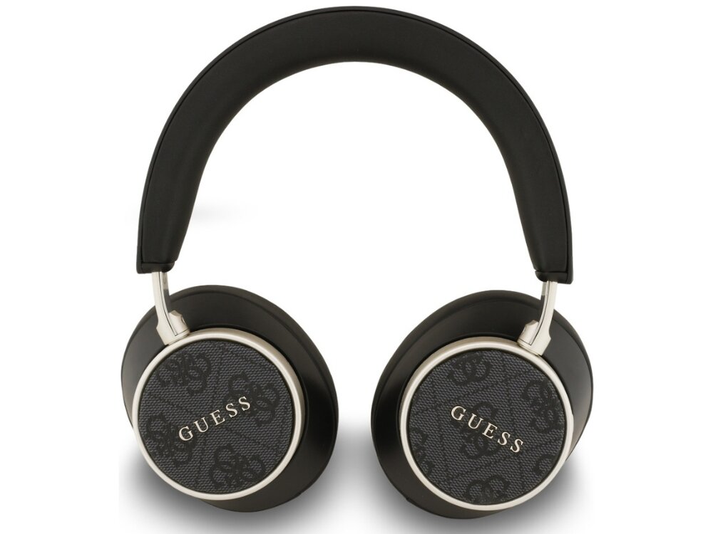 Słuchawki nauszne GUESS 4G Classic Logo, słuchawki na białym tle miękkie nauszniki regulowany pałąk ergonomiczna konstrukcja wygoda bez kompromisów