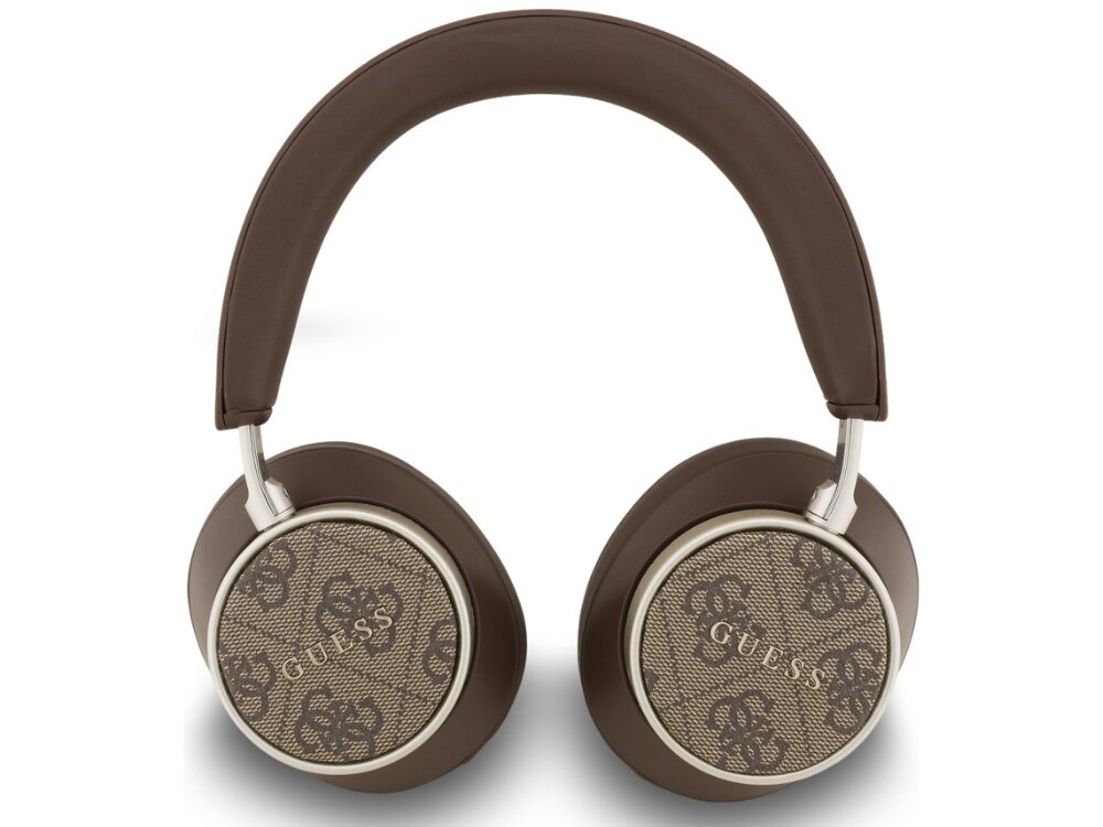 Słuchawki nauszne GUESS 4G Classic Logo, słuchawki na białym tle miękkie nauszniki regulowany pałąk ergonomiczna konstrukcja wygoda bez kompromisów