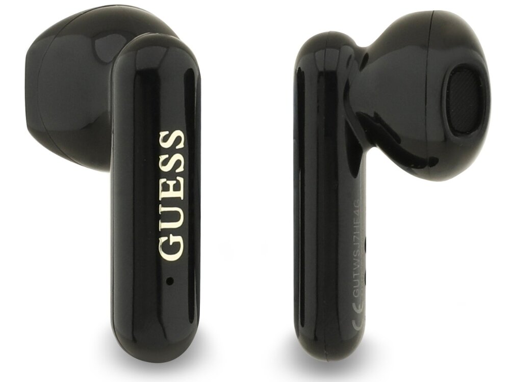 Słuchawki douszne GUESS 4G Metal Logo
			słuchawki na białym tle technologia bluetooth 5.3 klasa ipx5 ochrona przed zachlapaniami