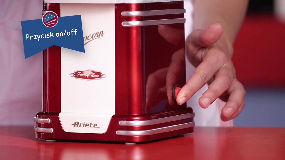 Urządzenie-do-popcornu-ARIETE 2954 prosty w obsłudze
