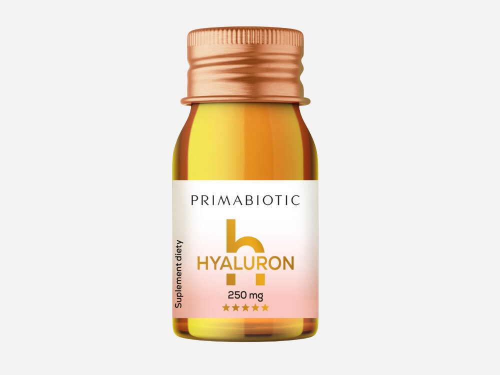 Kwas hialuronowy PRIMABIOTIC Mango 30 x 30 ml buteleczka na jasnym tle cynk cytrynian cynku – 1,5 mg, 15% RWS zdrowa skóra włosy paznokcie wspiera także układ odpornościowy pomaga w utrzymaniu równowagi hormonalnej wpływa na zachowanie zdrowej skóry niacyna amid kwasu nikotynowego – 32 mg, 200% RWS zdrowy wygląd skóry