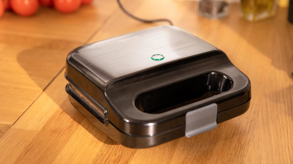 Opiekacz do kanapek CECOTEC Rock N Toast 4ni1 powłoka RockStone myśl o środowisku bezpieczne zdrowe gotowanie przyjazne dla planety pyszne posiłki zrównoważony rozwój i ekologia 