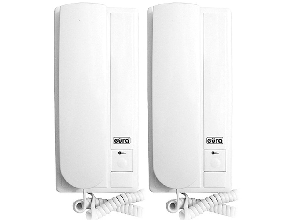 Zestaw domofonowy EURA ADP-47A3 dwa unifony z wytrzmalego tworzywa sztucznego trwale wysoka jakosc solidne wykonanie