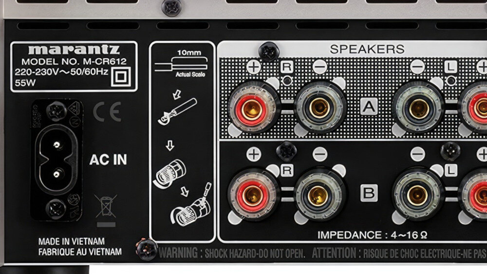 Amplituner MARANTZ Melody X M-CR612 - dźwięk