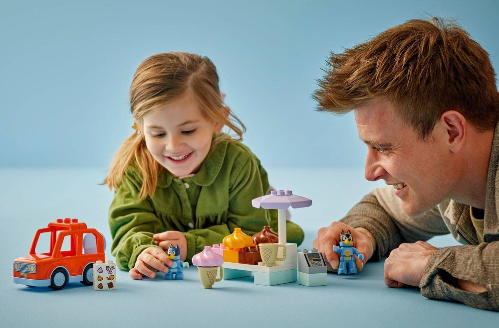 LEGO 10458 DUPLO Bluey Wyprawa po lody z Blue  elementy opis konstrukcji wiek