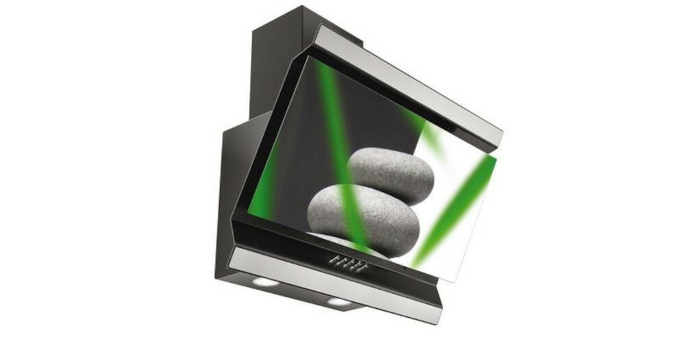 Okap VDB Deco 60 Biało-czarny szerokość konstrukcja