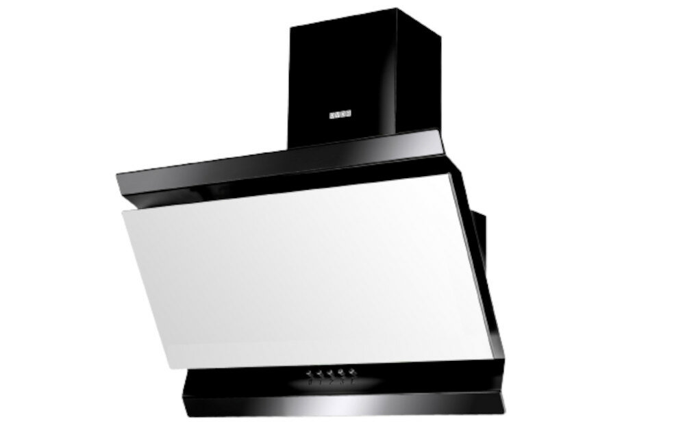 Okap VDB Deco Biały 60 Czarny wyciąg pochłaniacz