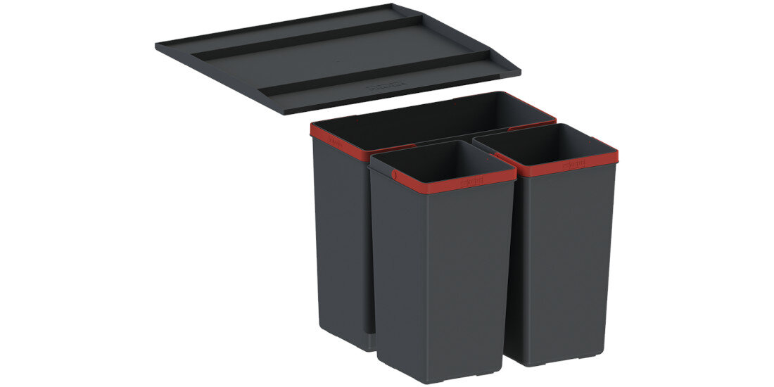 Sortownik odpadów FRANKE Easysort 450-2-0121.0494.182 2x14.5L wygląd design prezentacja wizualizacja dla pełnej wygody